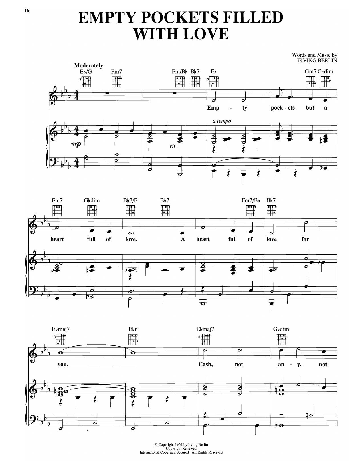 Produktbild zu: Empty Pockets Filled With Love (from Mr. President)