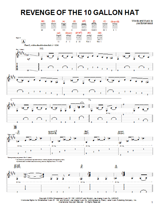 Product gallery: Page 1 of 1 Revenge Of The 10 Gallon Hat, Joe Bonamassa