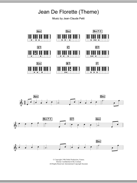 Produktbild zu: Jean de Florette (Theme)