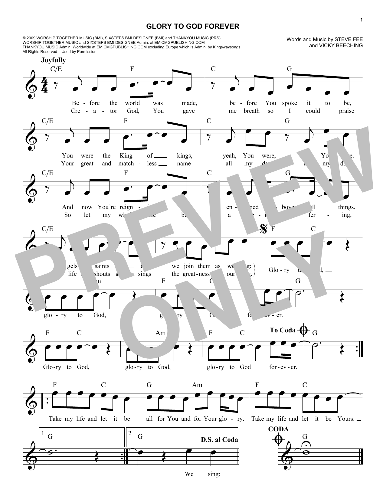 Produktbild zu: Glory To God Forever