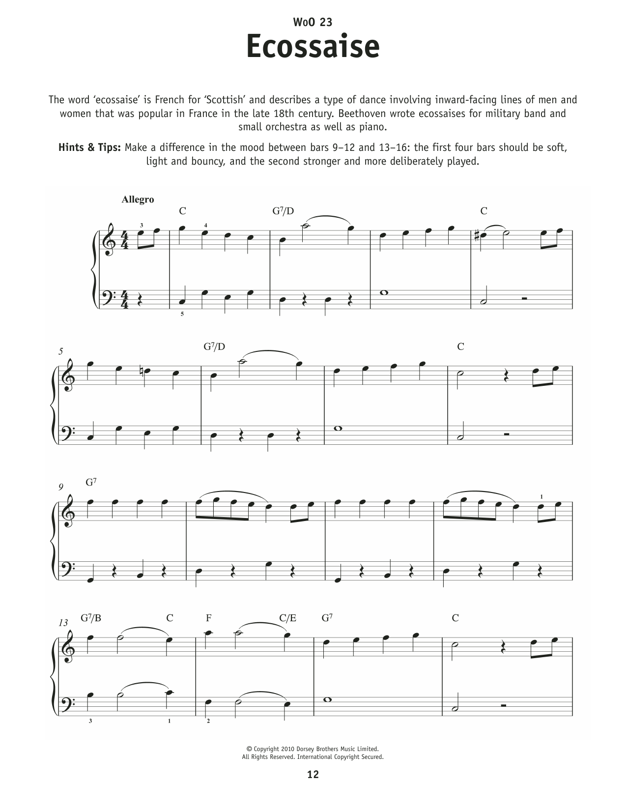 Produktbild zu: Ecossaise In G Major, WoO 23
