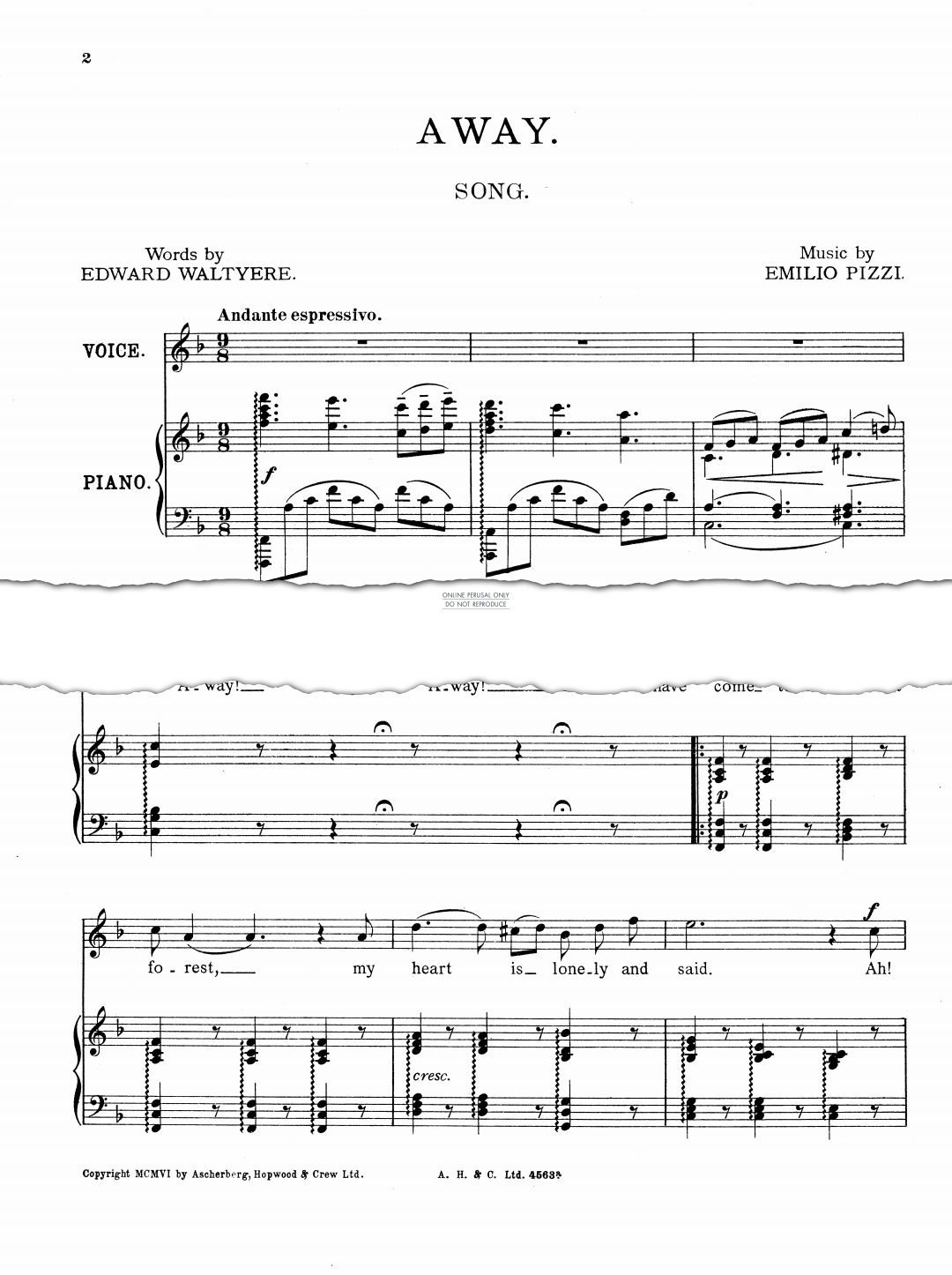 Produktgalerie: Seite 1 von 1 Away, , Gesang, Klavier