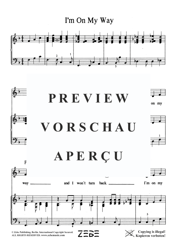 gallery: I´m On My Way, , Voice and Piano