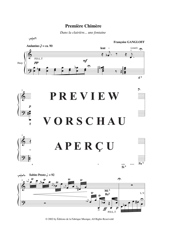Produktgalerie: Seite 3 von 21 La Fontaine Aux Chimères , , (Harfe Solo)