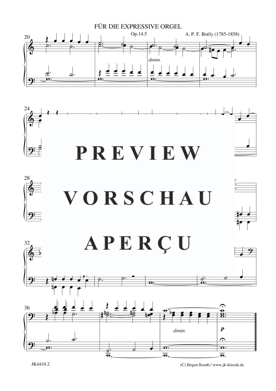 Produktgalerie: Seite 3 von 3 Für die Expressive Orgel Op.14.5, , Orgel Solo
