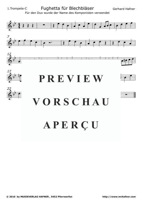 Produktgalerie: Seite 8 von 11 Fughetta für Blechbläser, , (Blechbläser Quartett)
