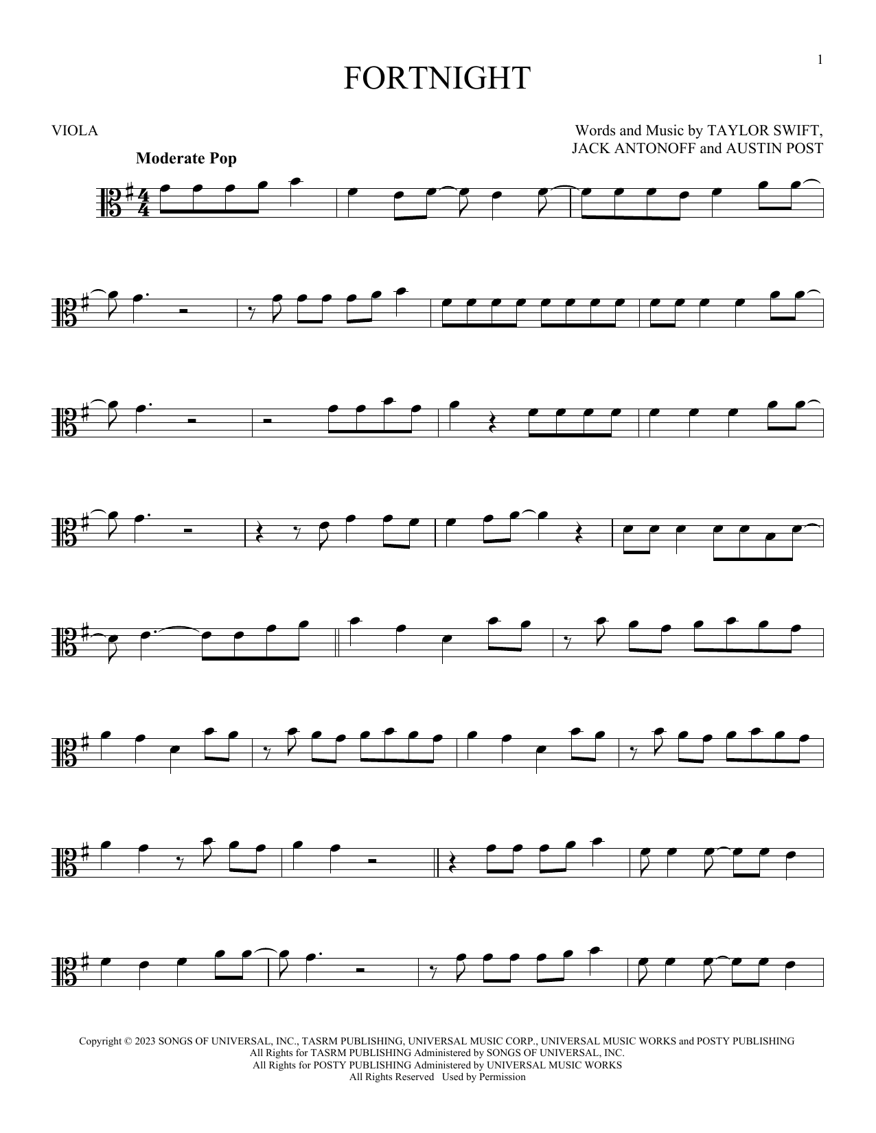 Product gallery: Page 1 of 1 Fortnight (feat. Post Malone), Taylor Swift