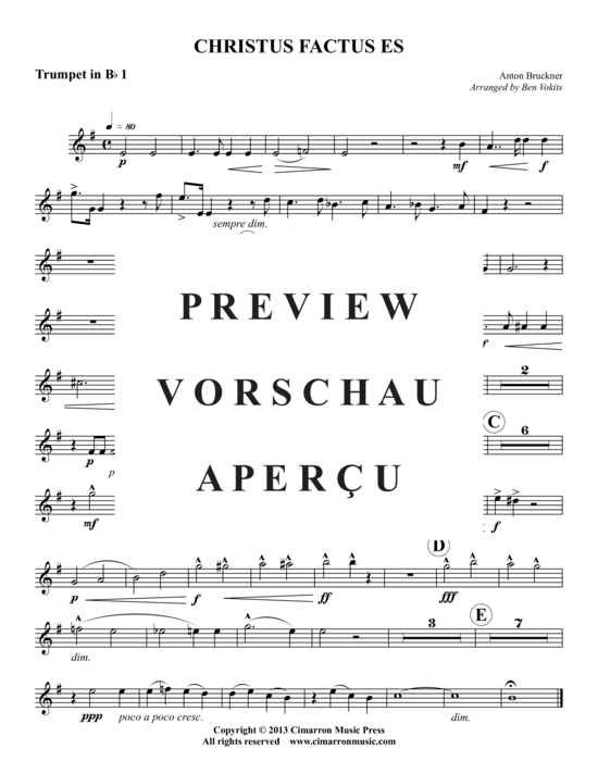 Produktgalerie: Seite 5 von 9 Christus Factus Es , , (Blechbläser-Quintett)