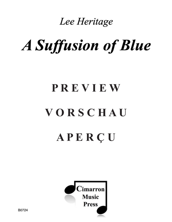 Product gallery: Page 2 of 21 A Suffusion of Blue , , (Saxophonquartett SATB)