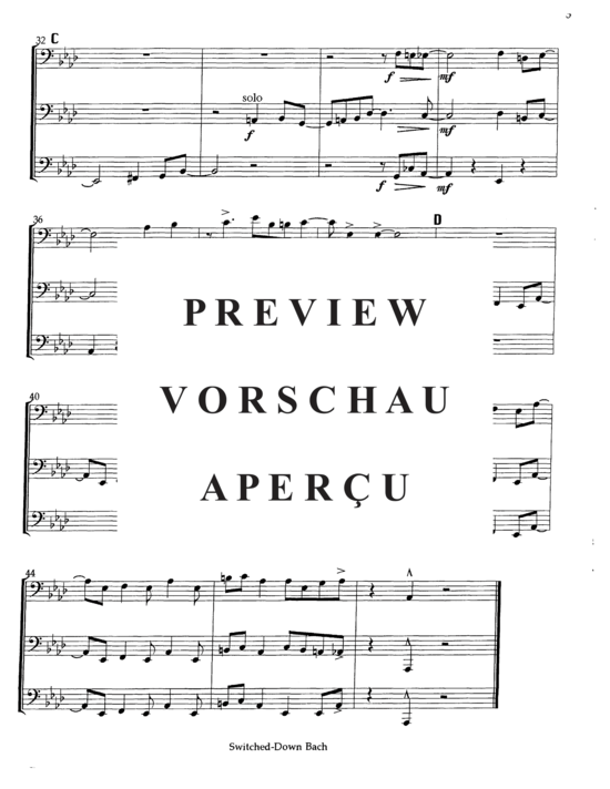 Produktgalerie: Seite 5 von 8 Switched Down Bach , , (Tuba Trio ETT)