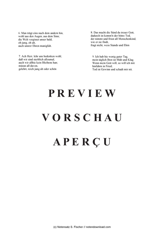 Product gallery: Page 3 of 3 Ich hab mein Sach Gott heimgestellt , , (mixed choir)
