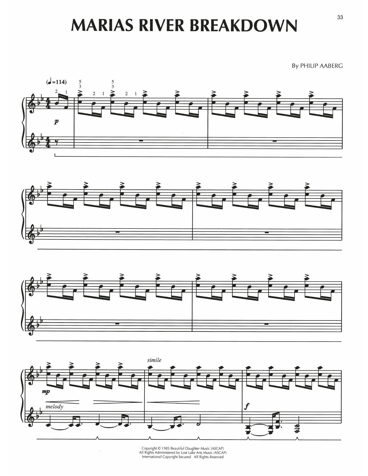 Produktgalerie: Seite 1 von 1 Marias River Breakdown, Philip Aaberg, Klavier