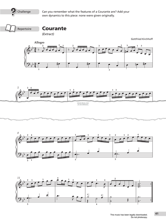 gallery: Courante, Gottfried Kirchhoff