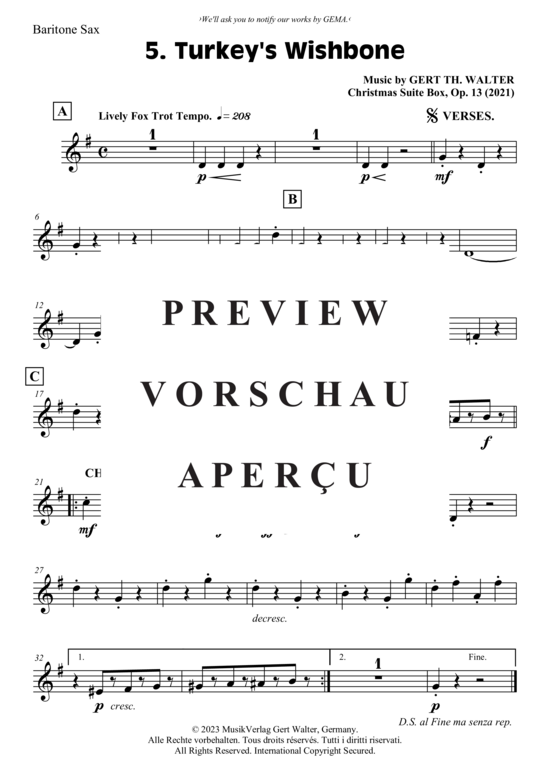gallery: Turkey´s Wishbone , , (Saxophon Quartett SATB)