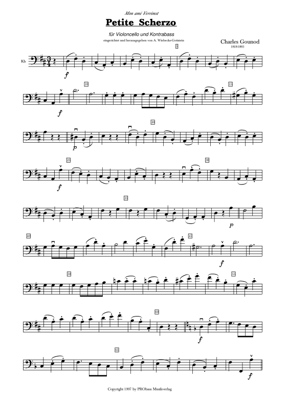 Produktgalerie: Seite 1 von 9 Petit Scherzo, , Cello und Kontrabass