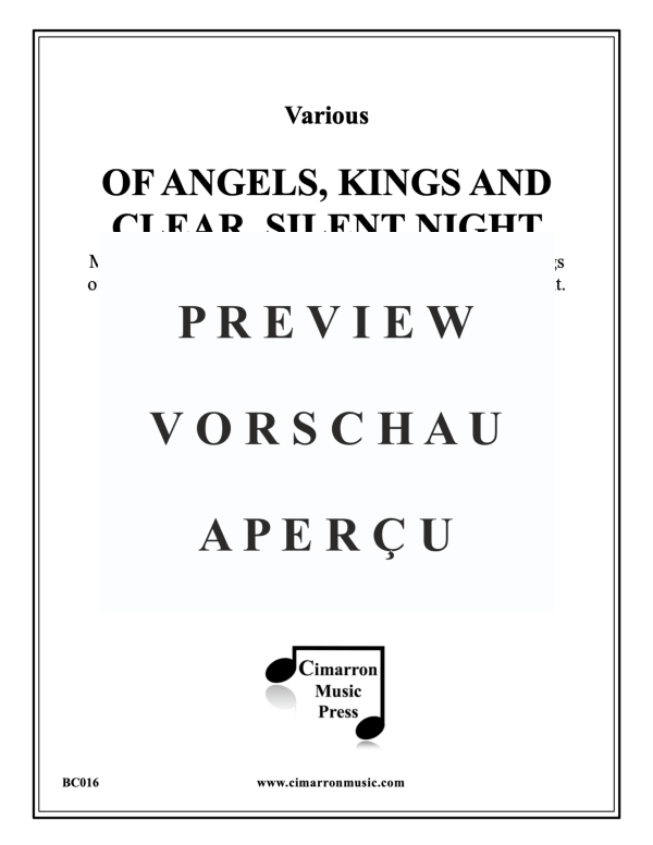 Produktgalerie: Seite 2 von 11 Of Angels, Kings and Clear, Silent Night, , Blechbläserensemble