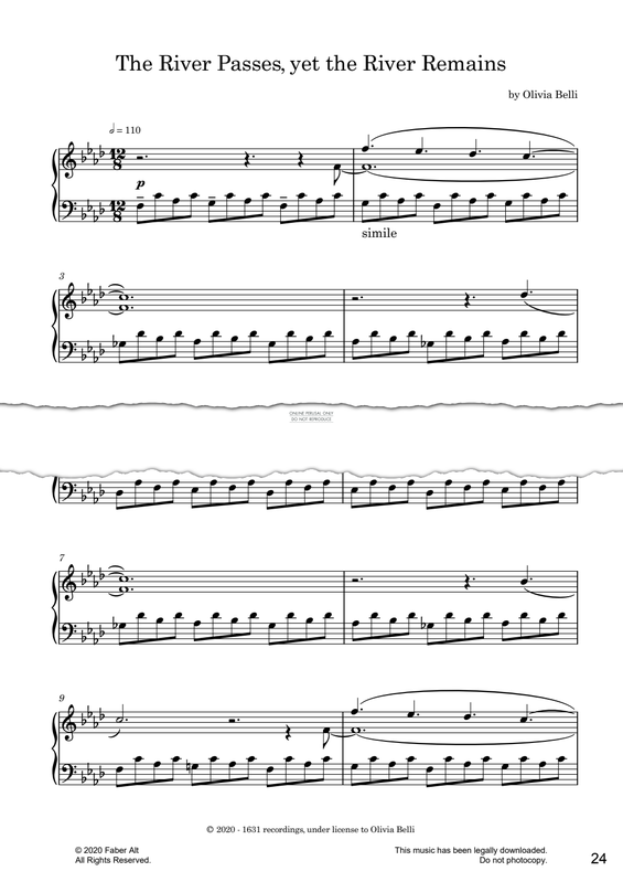 Produktgalerie: Seite 1 von 1 The River Passes, Yet The River Remains, Olivia Belli, Klavier