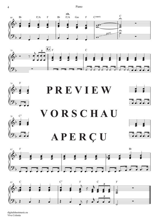 Product gallery: Page 20 of 20 Viva Colonia , Höhner, (clarinet trio + piano)