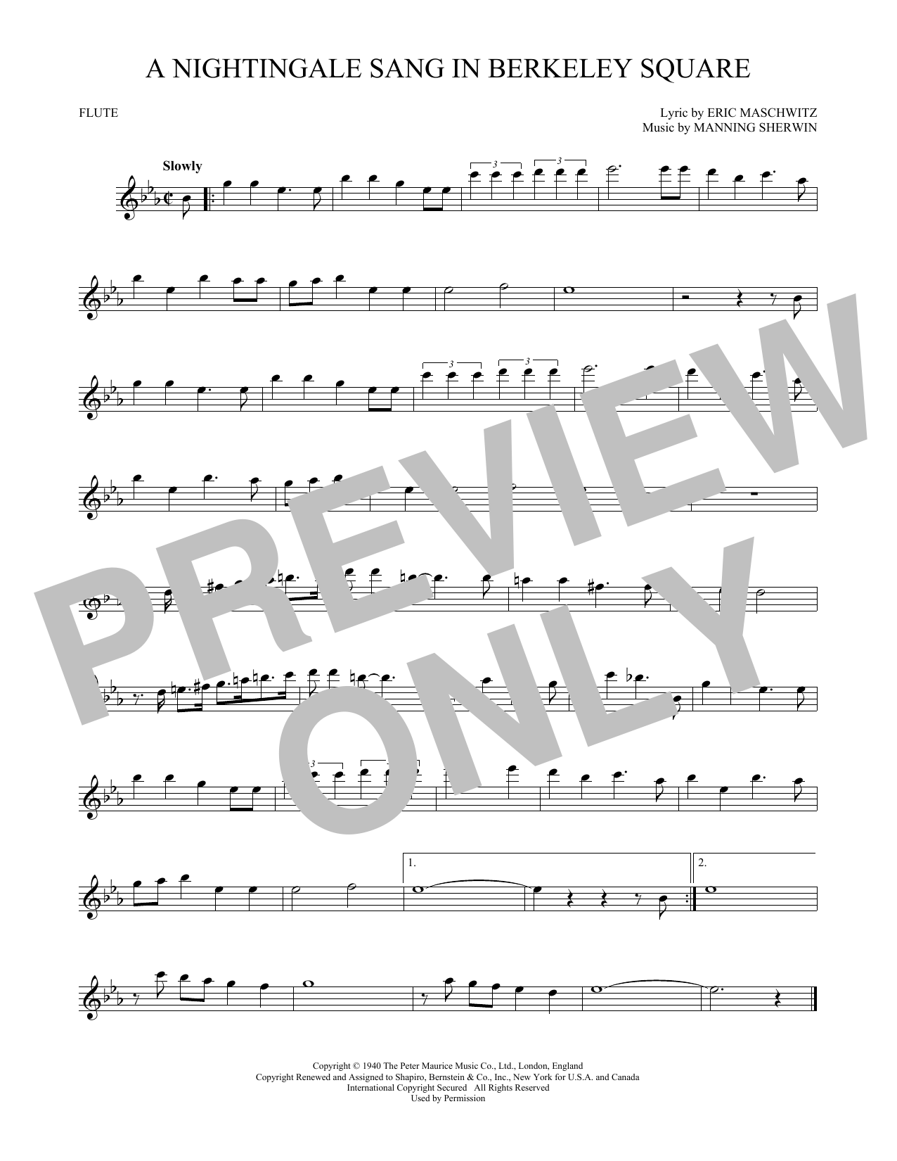 Product gallery: Page 1 of 1 A Nightingale Sang In Berkeley Square, Manning Sherwin