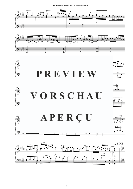Produktgalerie: Seite 7 von 8 Sonate Nr. 3 in E-Dur, , Klavier Solo