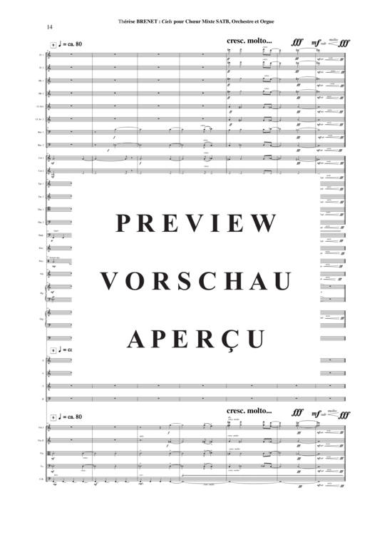 gallery: Ciels , , (Gemischter Chor, Orchester) nur Partitur