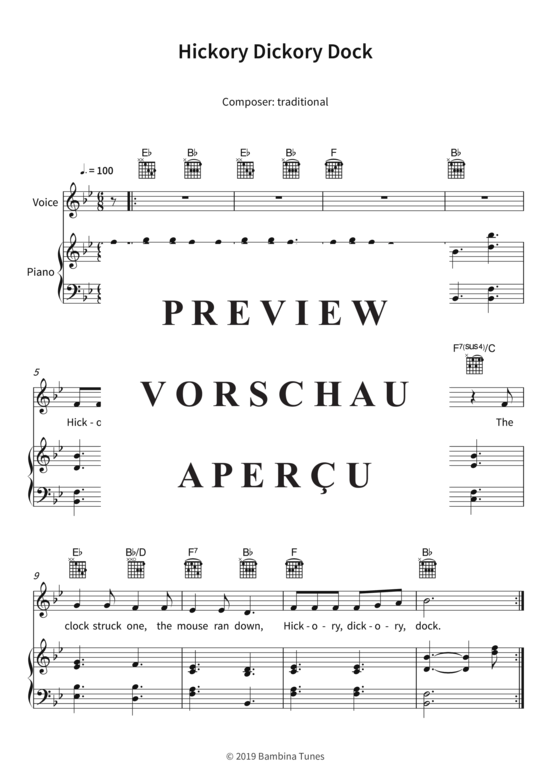 Produktbild zu: Hickory Dickory Docktraditional