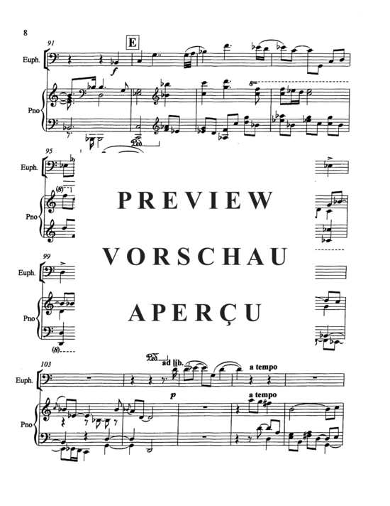 Product gallery: Page 12 of 21 Serenade for Euphonium , , (euphonium + piano)
