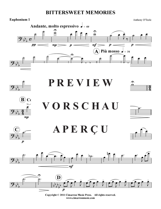 Product gallery: Page 5 of 16 Bittersweet Memories , , (Tuba Quartet: 2x Baritone, 2xTuba)