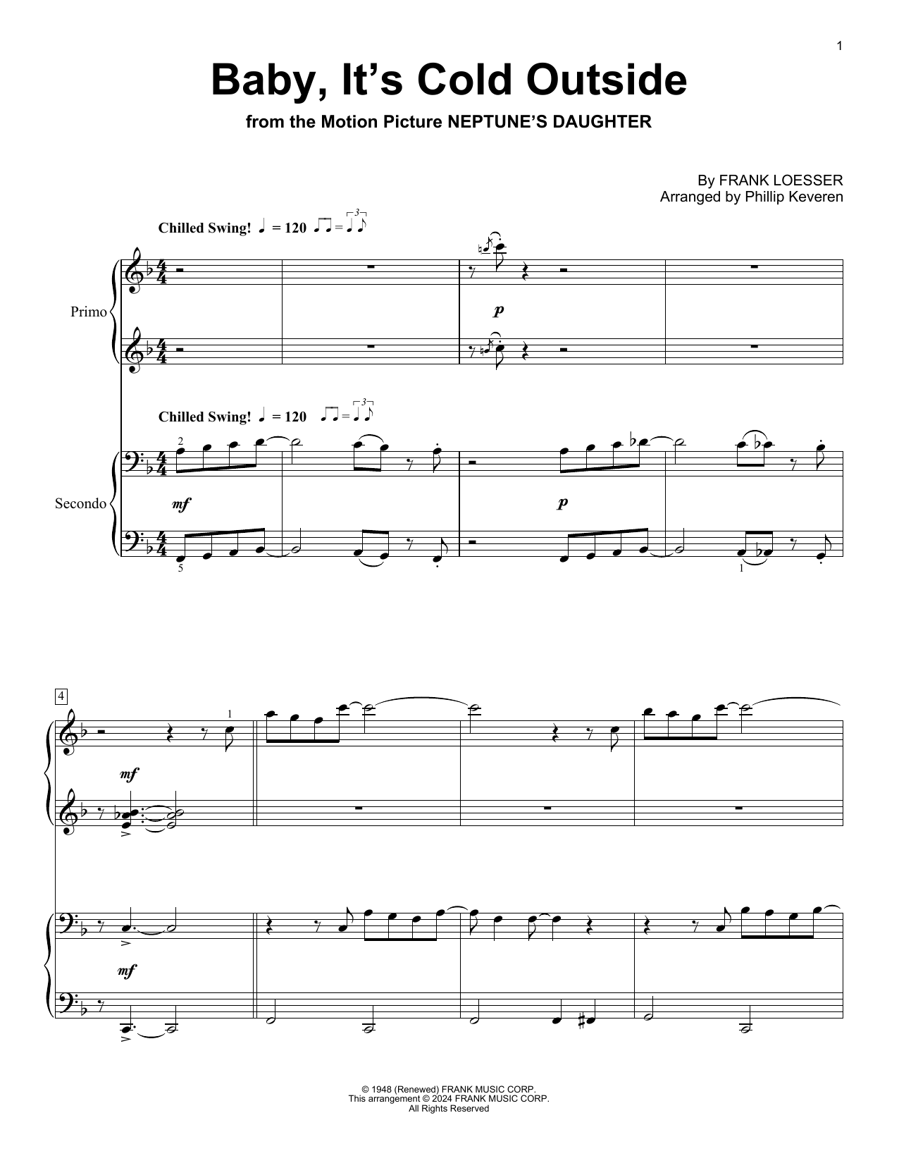 Produktbild zu: Baby, It's Cold Outside (arr. Phillip Keveren)