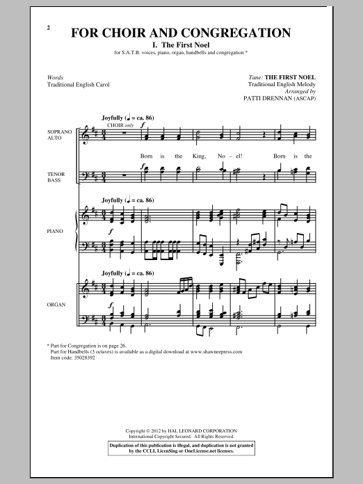 Product gallery: Page 1 of 1 For Choir And Congregation, Volume 3, Patti Drennan