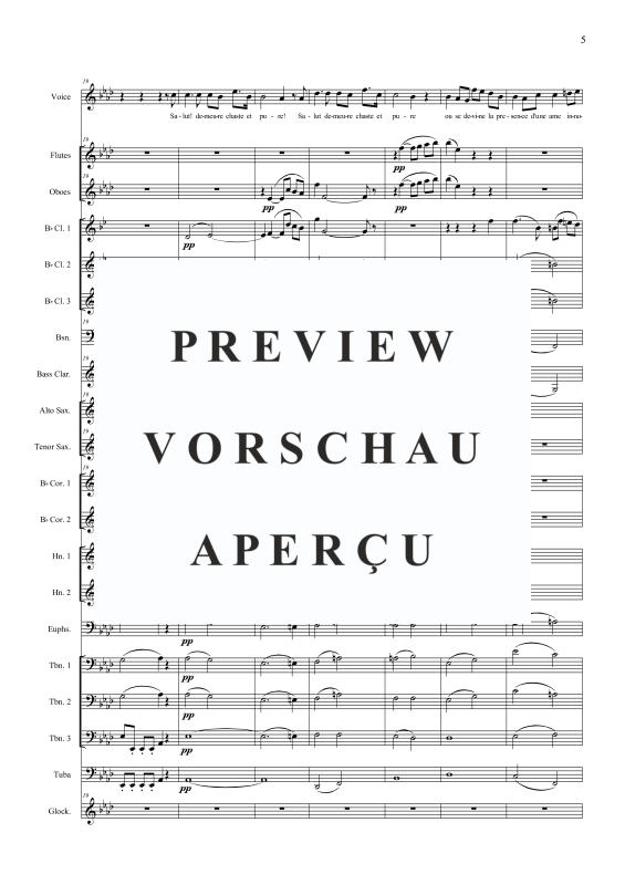 Produktgalerie: Seite 8 von 11 Salut demeure chaste et pure, , Solo Gesang und Concert Band