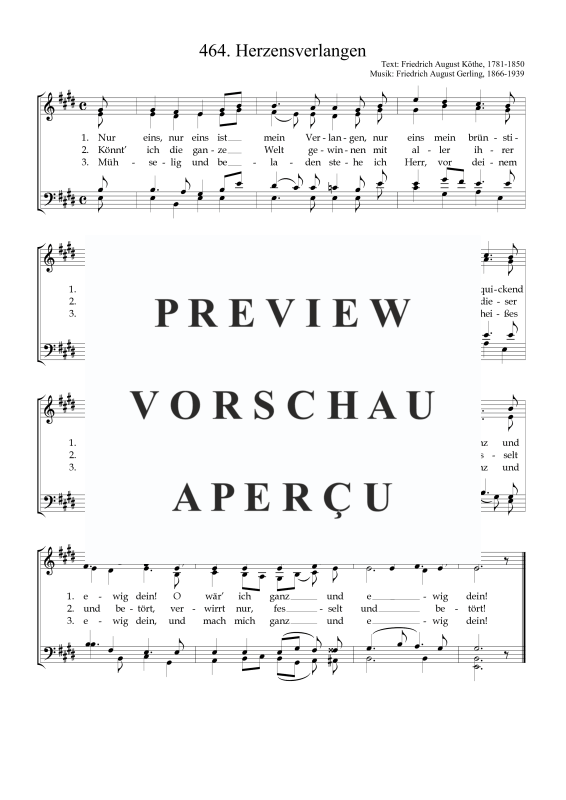Produktbild zu: HerzensverlangenFriedrich August Gerling