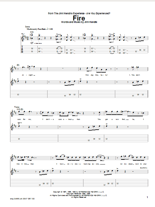 Produktgalerie: Seite 1 von 1 Fire, Jimi Hendrix, Gitarre