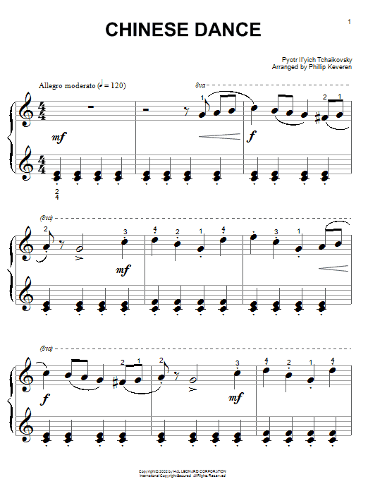 Produktbild zu: Chinese Dance (Tea) (arr. Phillip Keveren)