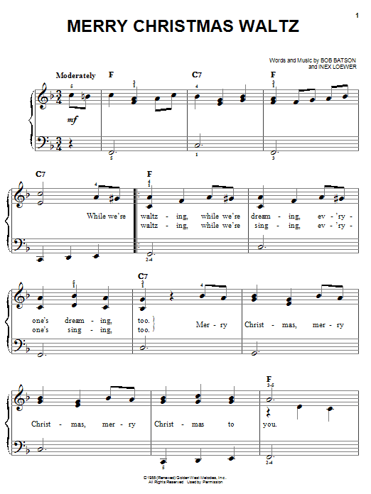 Product gallery: Page 1 of 1 Merry Christmas Waltz, Bob Batson