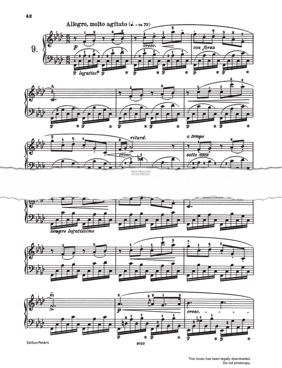 Produktgalerie: Seite 1 von 1 Etüde Op.10 No.9, Frederic Chopin, Klavier