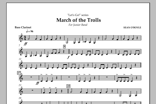 Produktgalerie: Seite 1 von 1 March of the Trolls - Bass Clarinet, , Ensemble