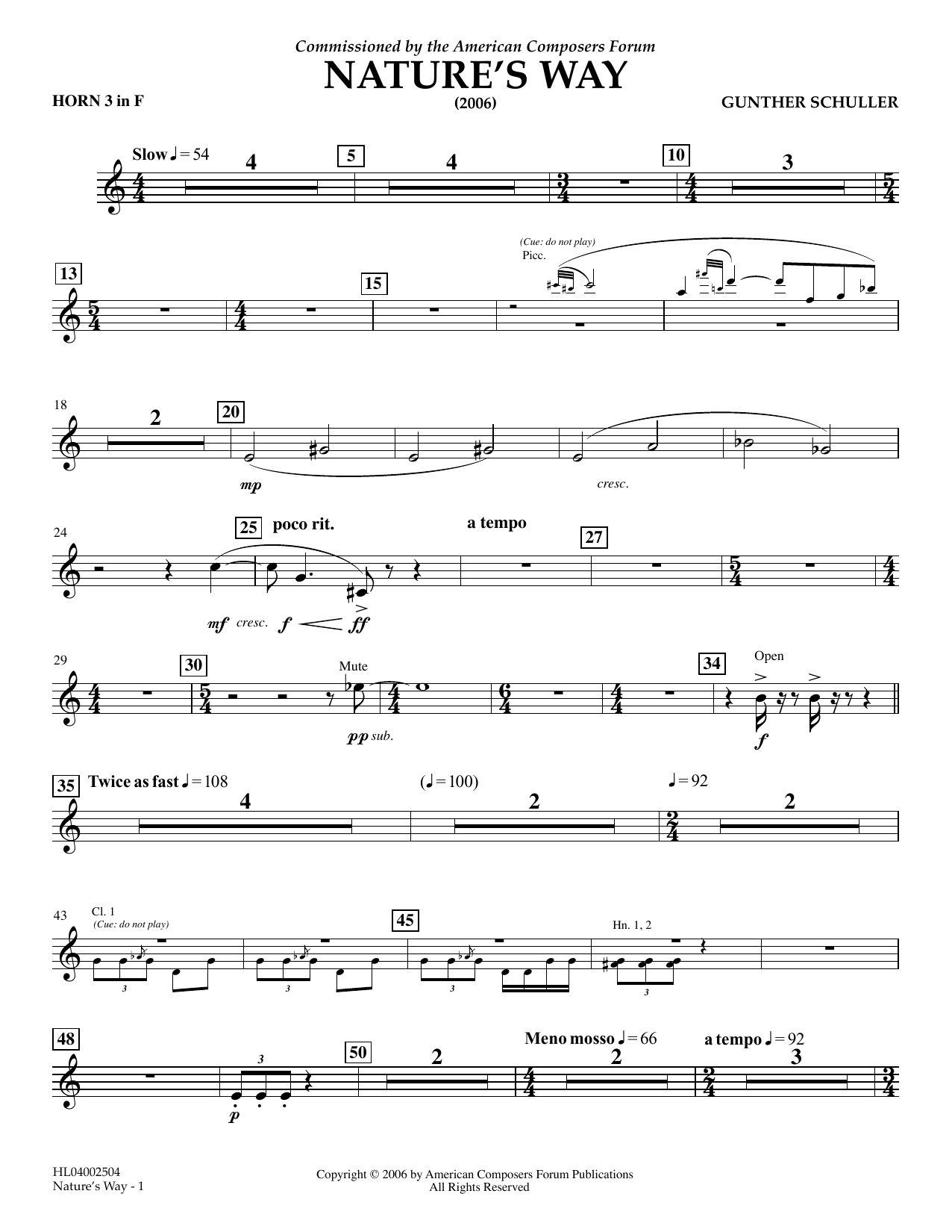 Product picture to: Nature's Way - F Horn 3