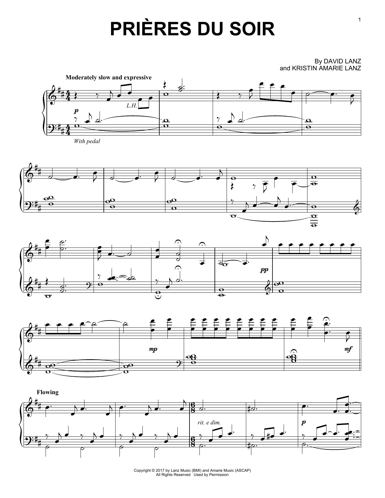 Produktgalerie: Seite 1 von 1 Prières du soir, David Lanz, Klavier