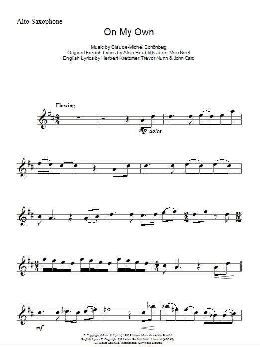 Produktbild zu: On My Own (from Les Miserables)