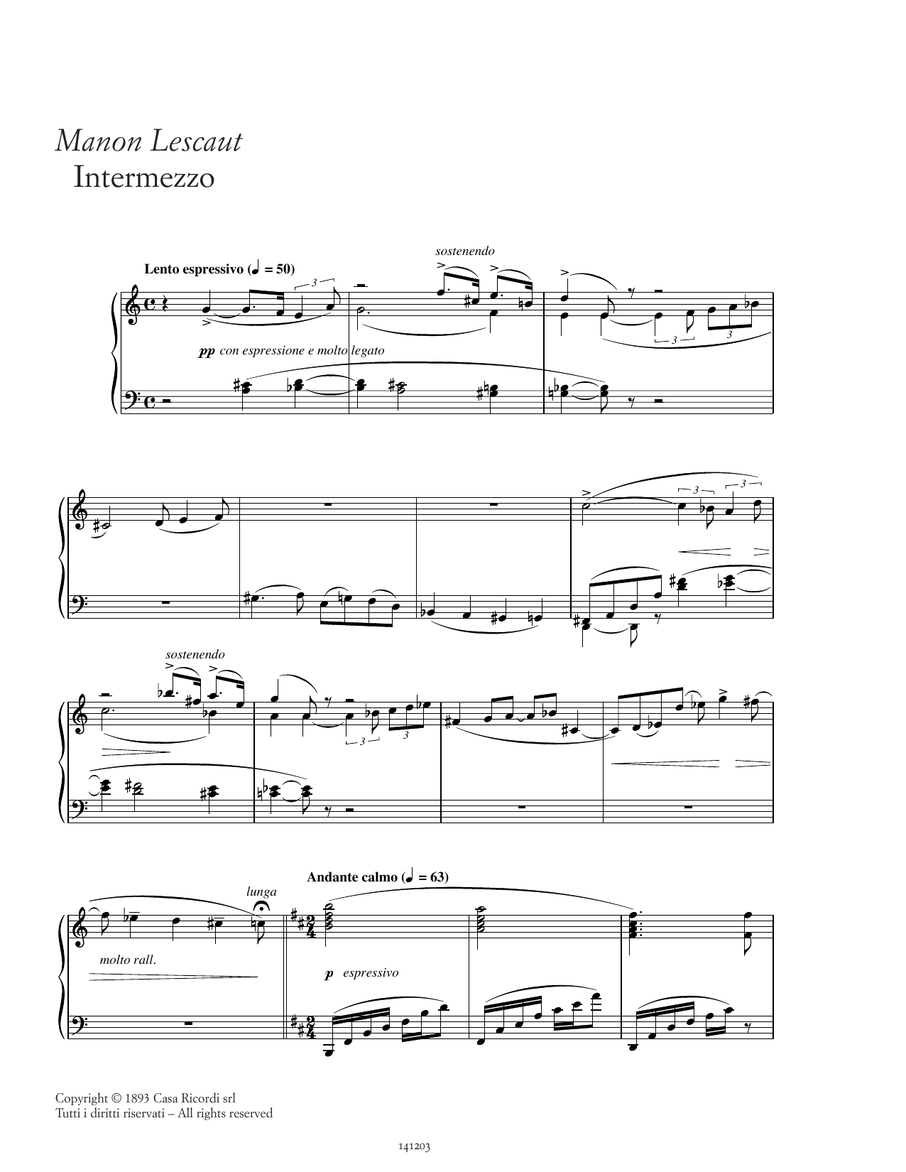 Produktbild zu:  Intermezzo - Giacomo Puccini