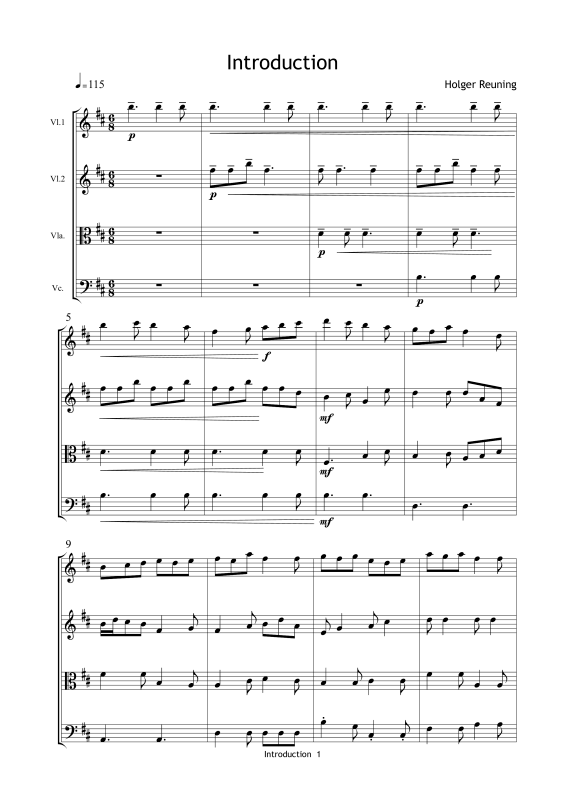 gallery: The Funny Chicken (6 Sketches), , Streicher Quartett