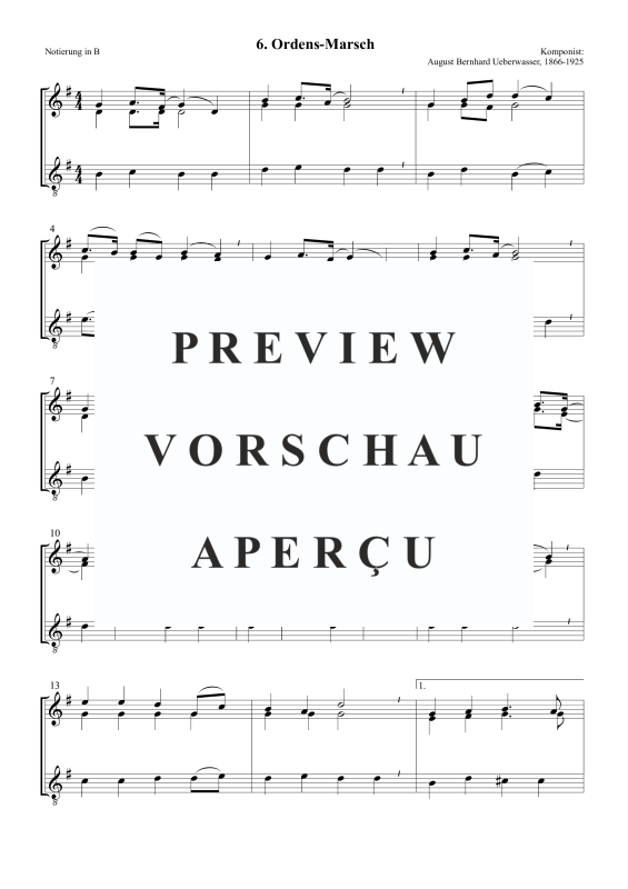 Produktgalerie: Seite 4 von 5 Ordens-Marsch, , Posaunenchor