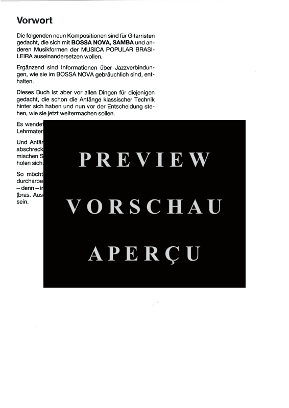 gallery: Bossa Nova für Einsteiger, , Gitarre Solo