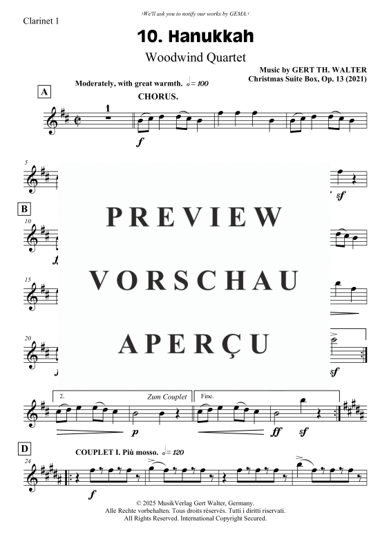 gallery: Hanukkah, , Holzbläser Quartett - Flexible Besetzung