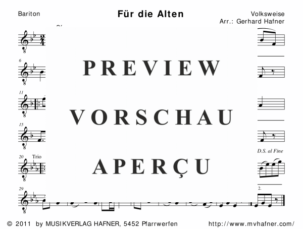 gallery: Für die Alten, , (woodwind and brass)