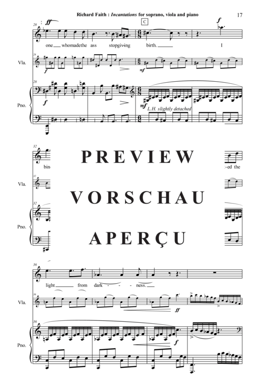 Product gallery: Page 18 of 21 Incantations , , (soprano, viola + piano)