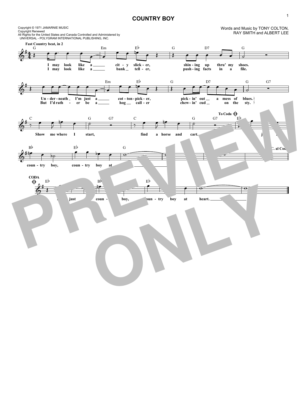 Produktbild zu: Country Boy