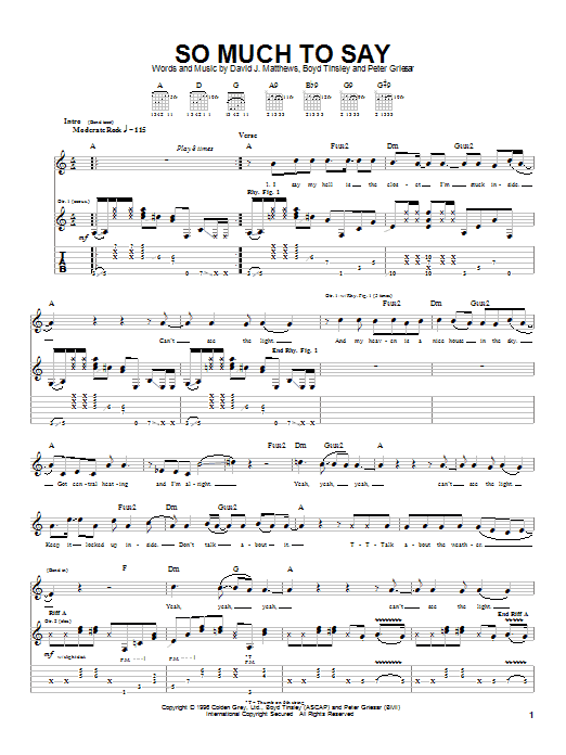 Produktbild zu: So Much To Say
