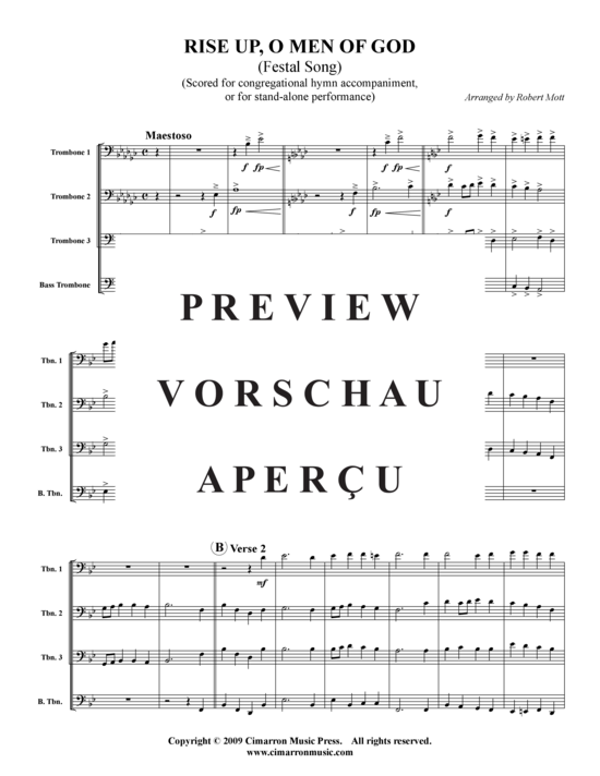 Product gallery: Page 2 of 7 Rise Up, O Men of God , , (Trombone Quartet)